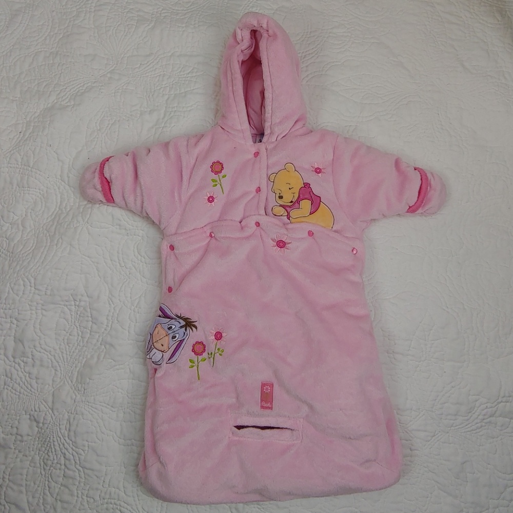 Winnie the Pooh pink baby snuggler